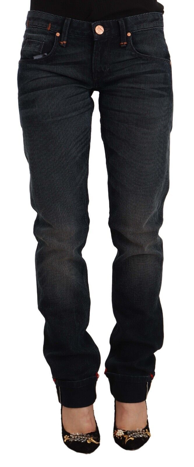 - Sleek Black Washed Skinny Jeans