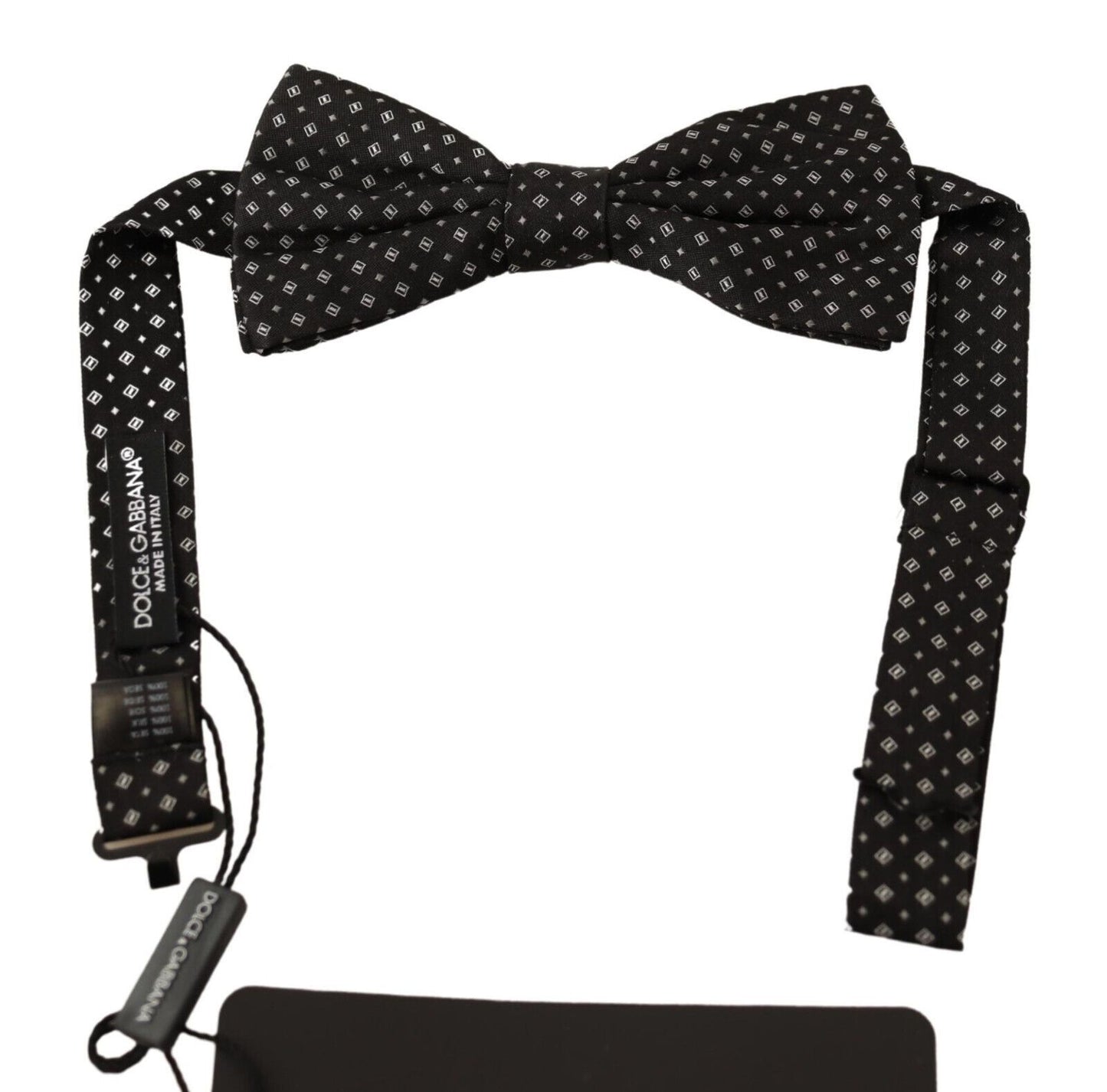 - Elegant Silk Black Fantasy Bow Tie
