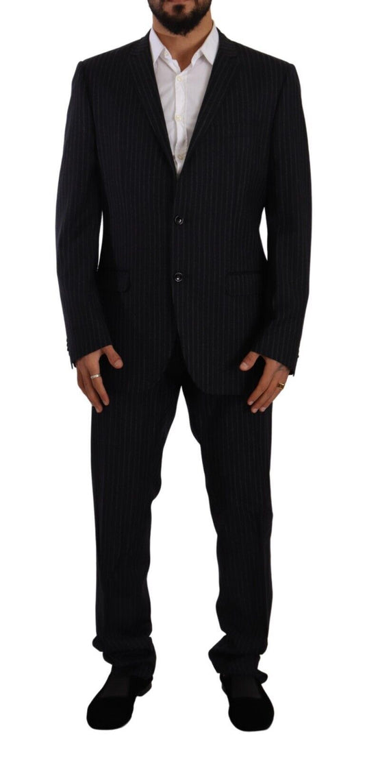 - Sleek Grey 2-Piece Mens Suit with Notch Lapels