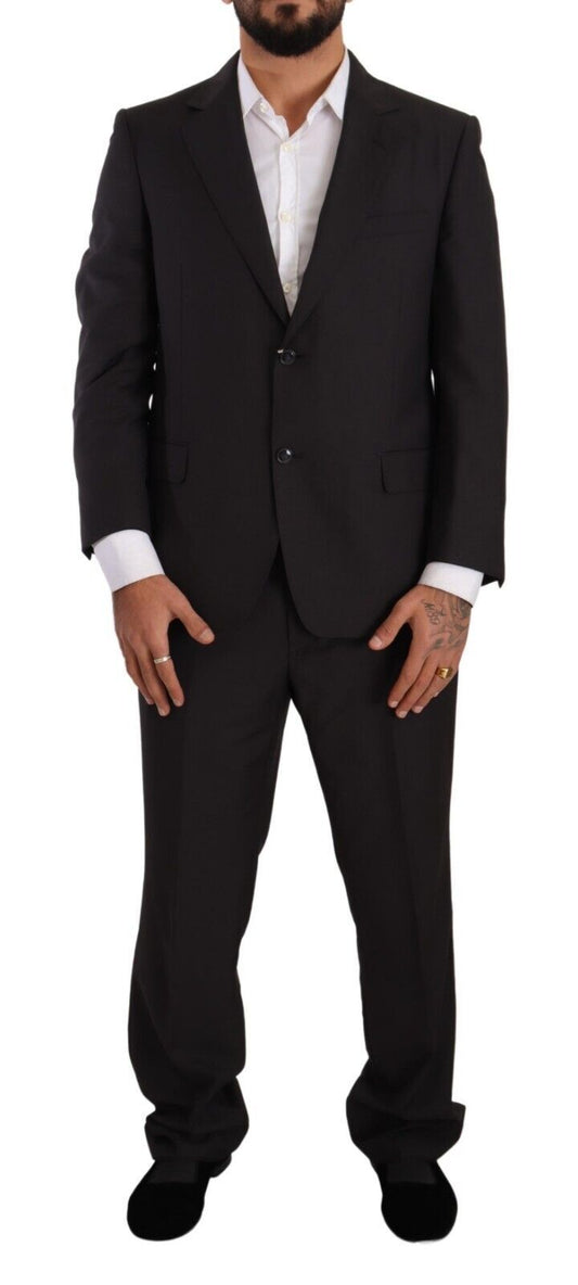 - Elegant Dark Grey Two-Piece Suit