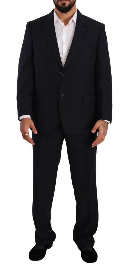 - Elegant Blue Two-Piece Deconstructed Suit