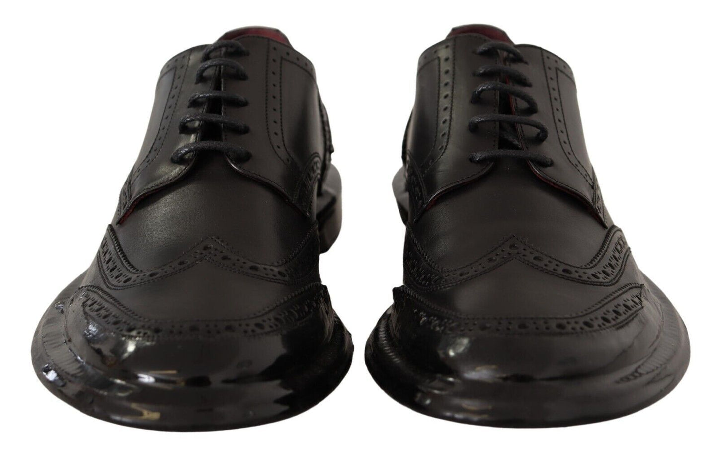 - Elegant Calfskin Derby Oxford Wingtips