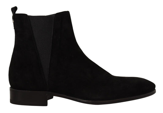 - Elegant Suede Leather Chelsea Boots