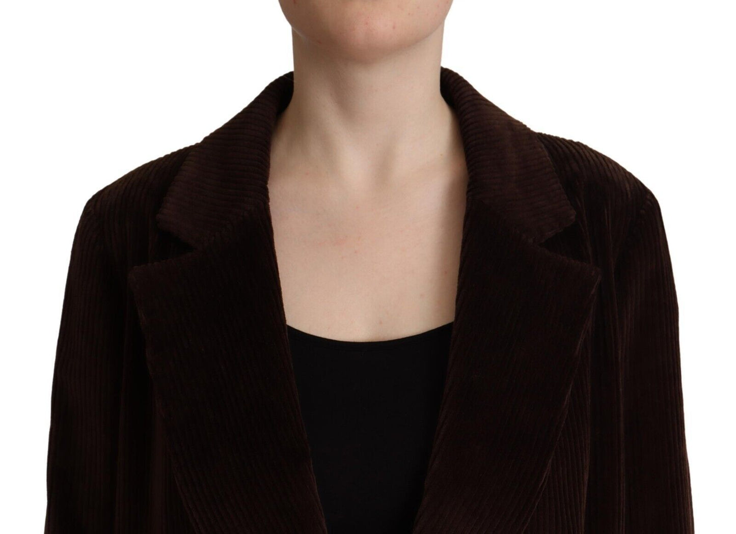 - Elegant Burgundy Double-Breasted Trench Coat