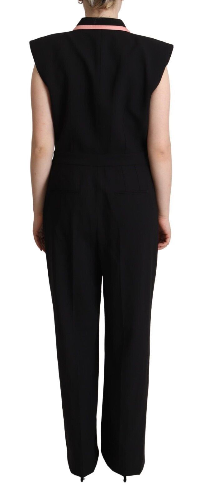 - Elegant Sleeveless Wool Blend Jumpsuit