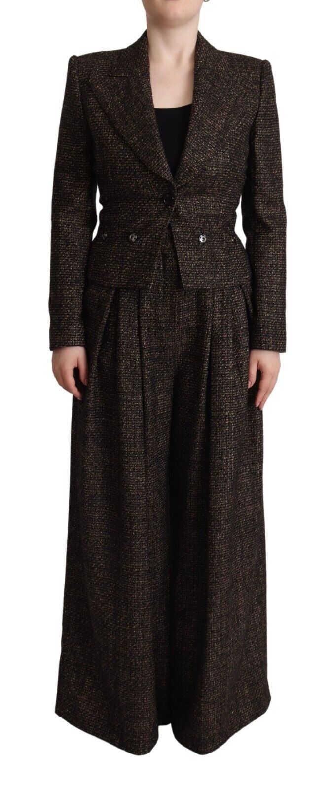 - Chic Wool Blend Suit Set