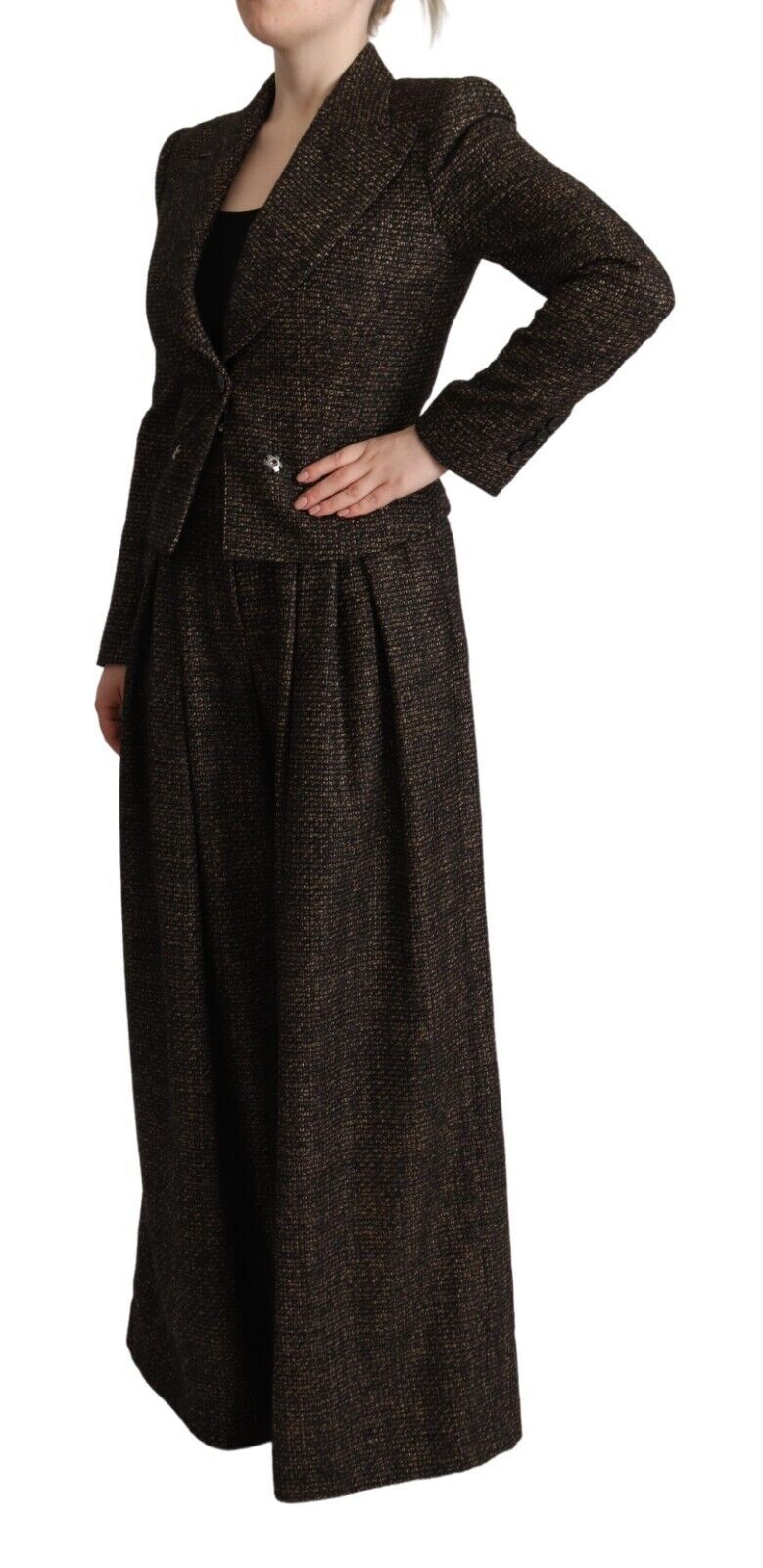 - Chic Wool Blend Suit Set