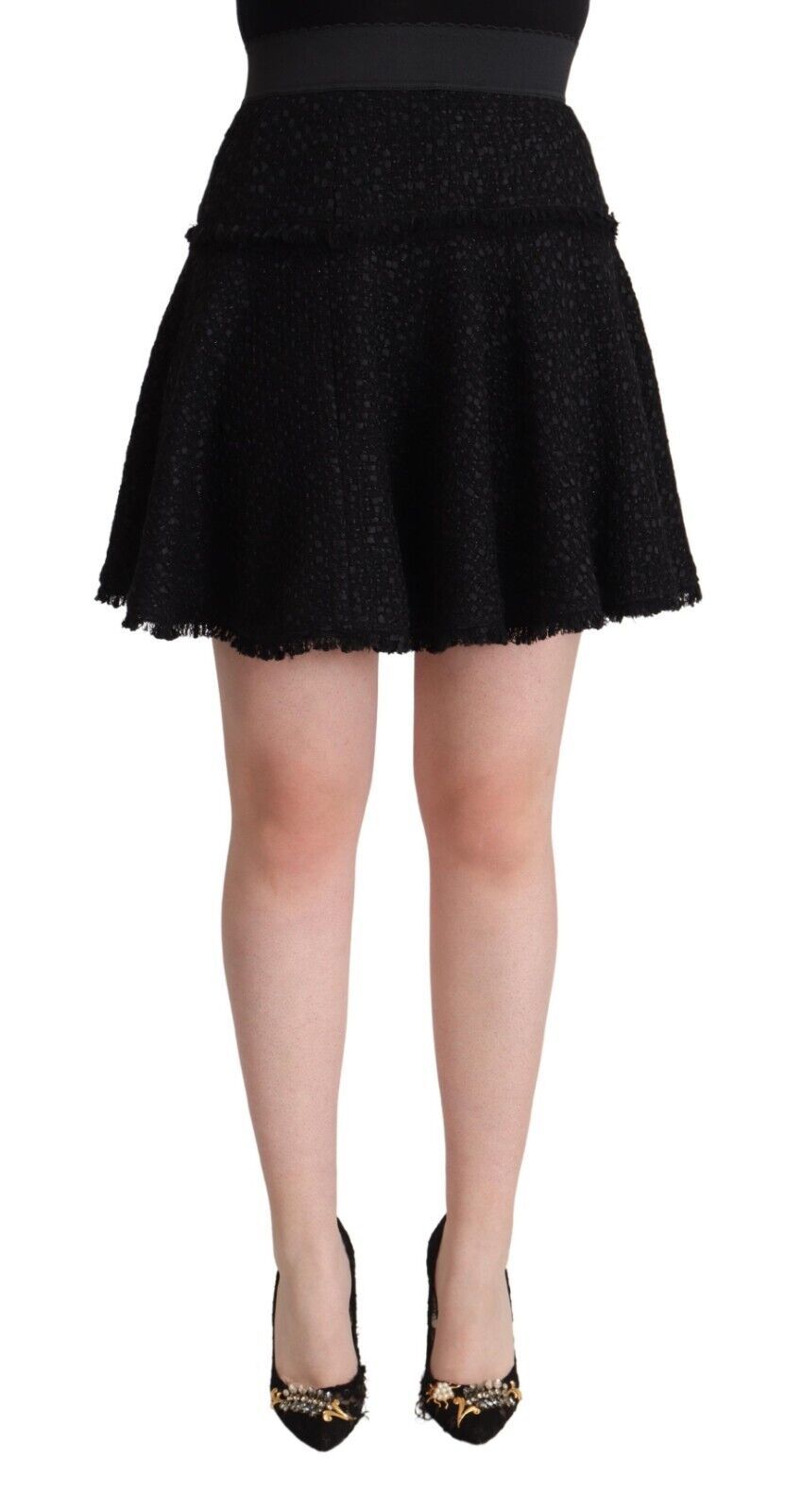 - Elegant Knitted A-Line Mini Skirt
