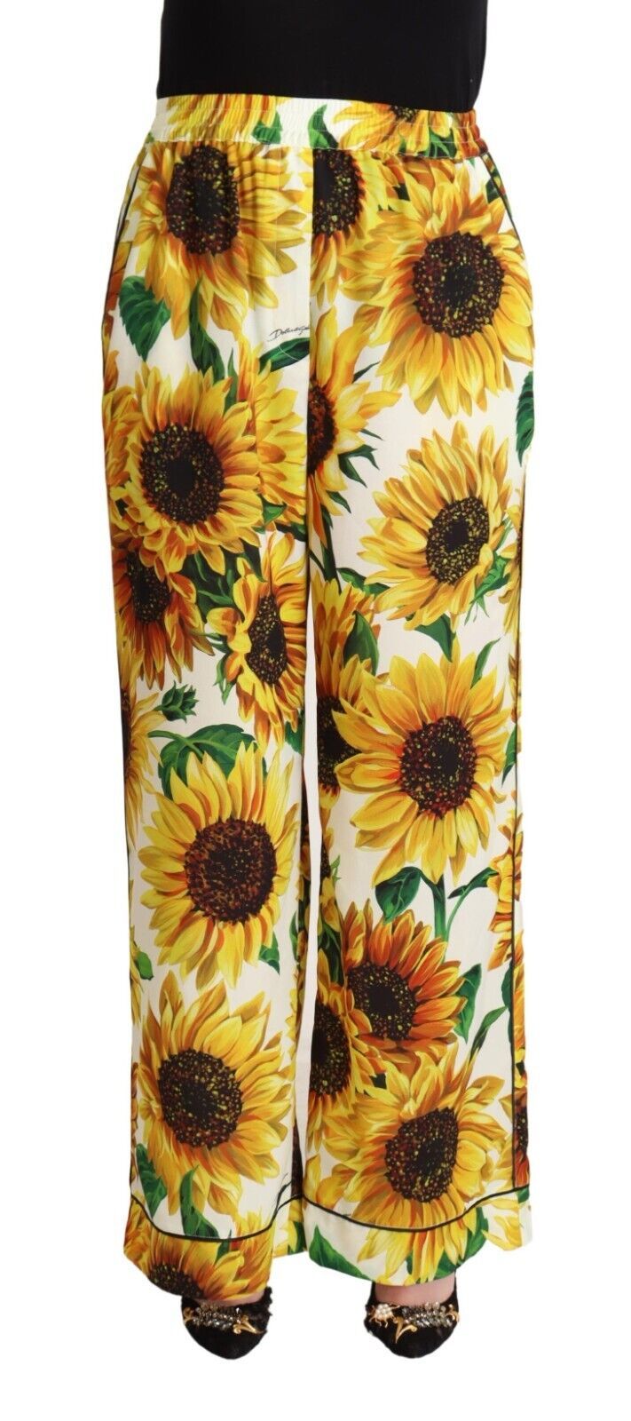 - Elegant Sunflower Wide Leg Pants