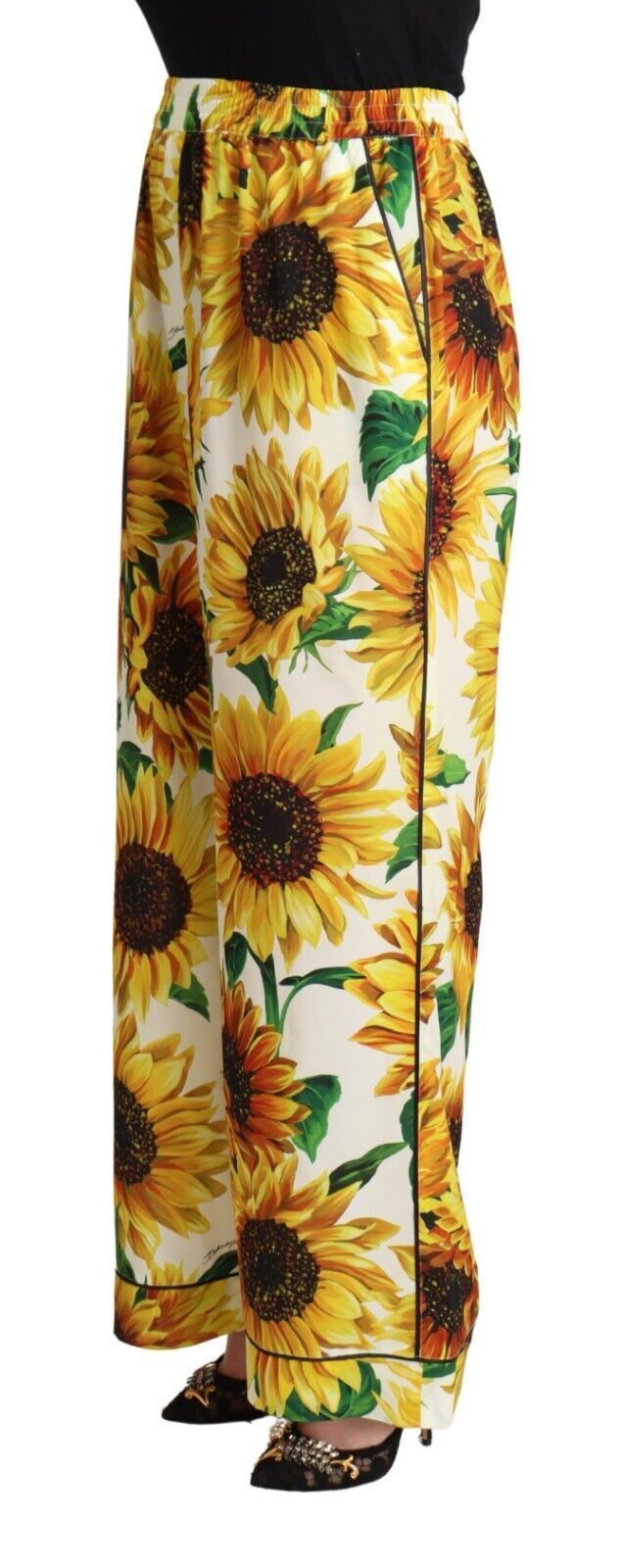 - Elegant Sunflower Wide Leg Pants