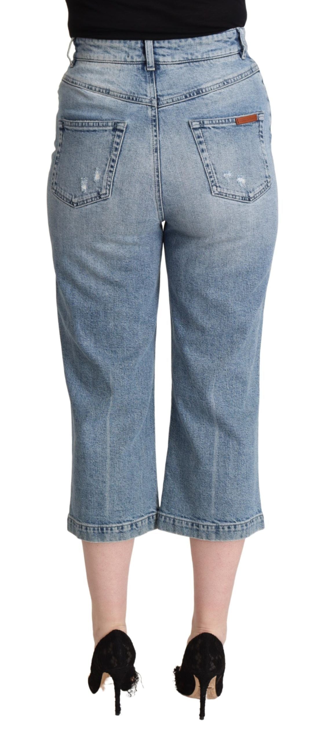 - Chic Capri Cropped Denim Jeans