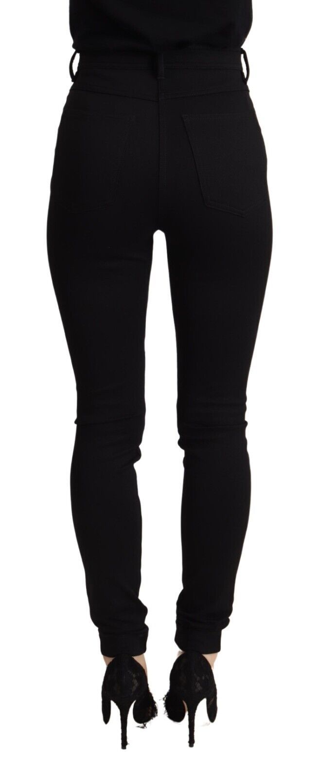 - Elegant High-Waisted Slim Fit Pants