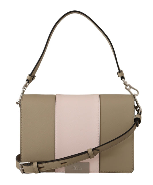 - Chic Sage Shoulder Bag with Dual Straps