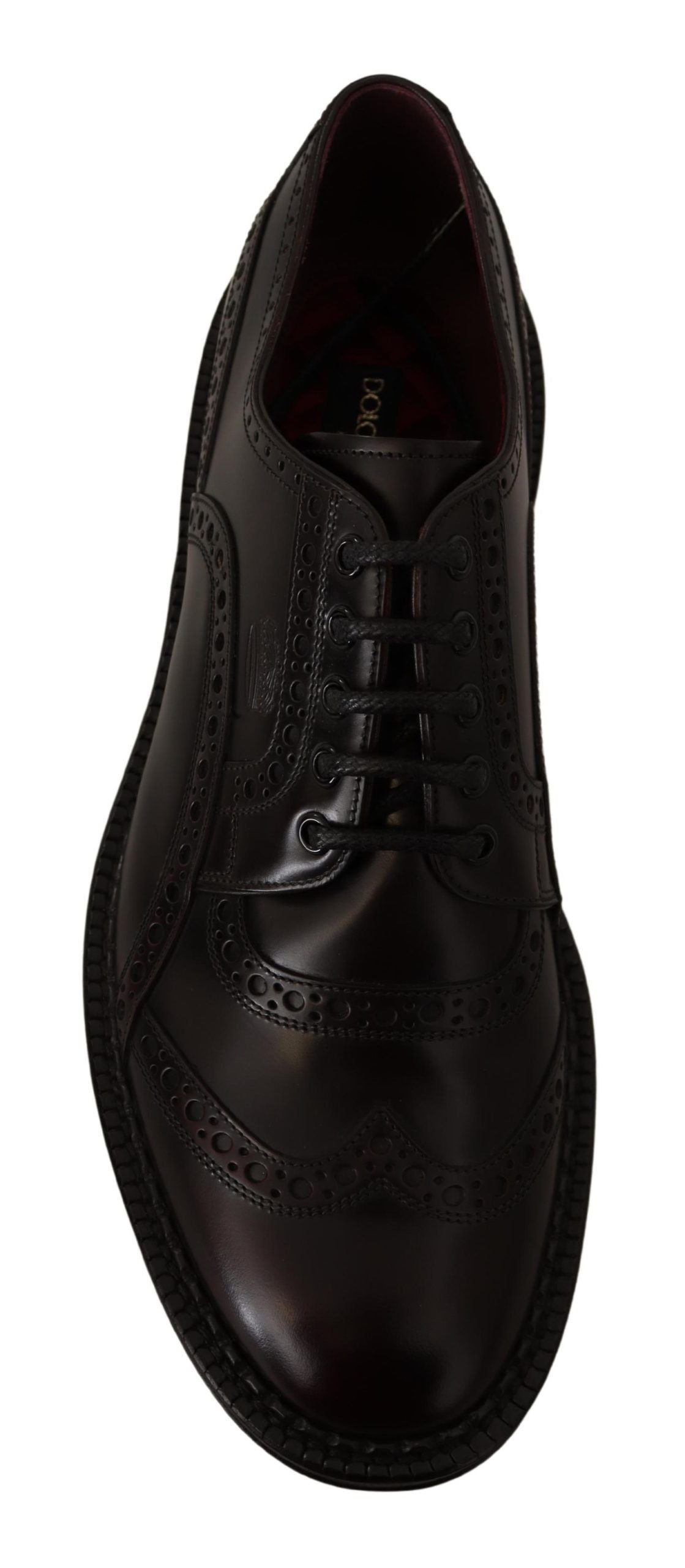 - Elegant Purple Leather Derby Formal Shoes