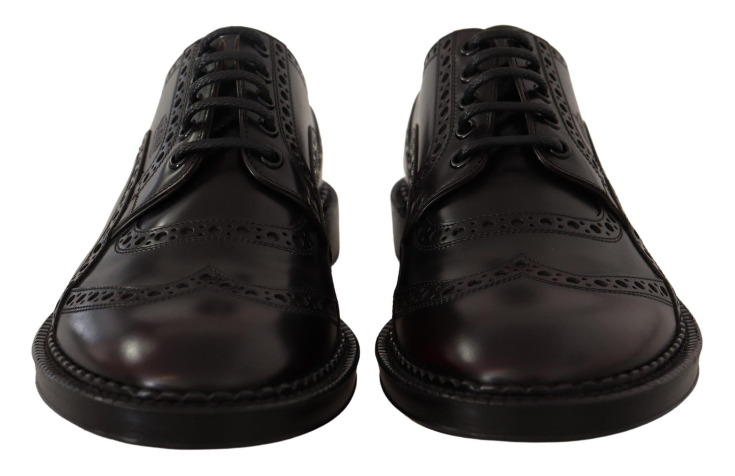 - Elegant Purple Leather Derby Formal Shoes