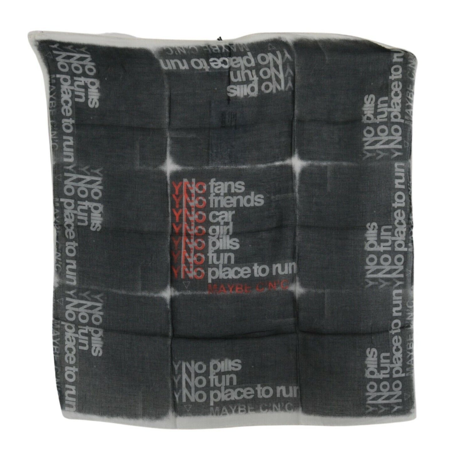 - Monochrome Wool-Blend Scarf Bandana