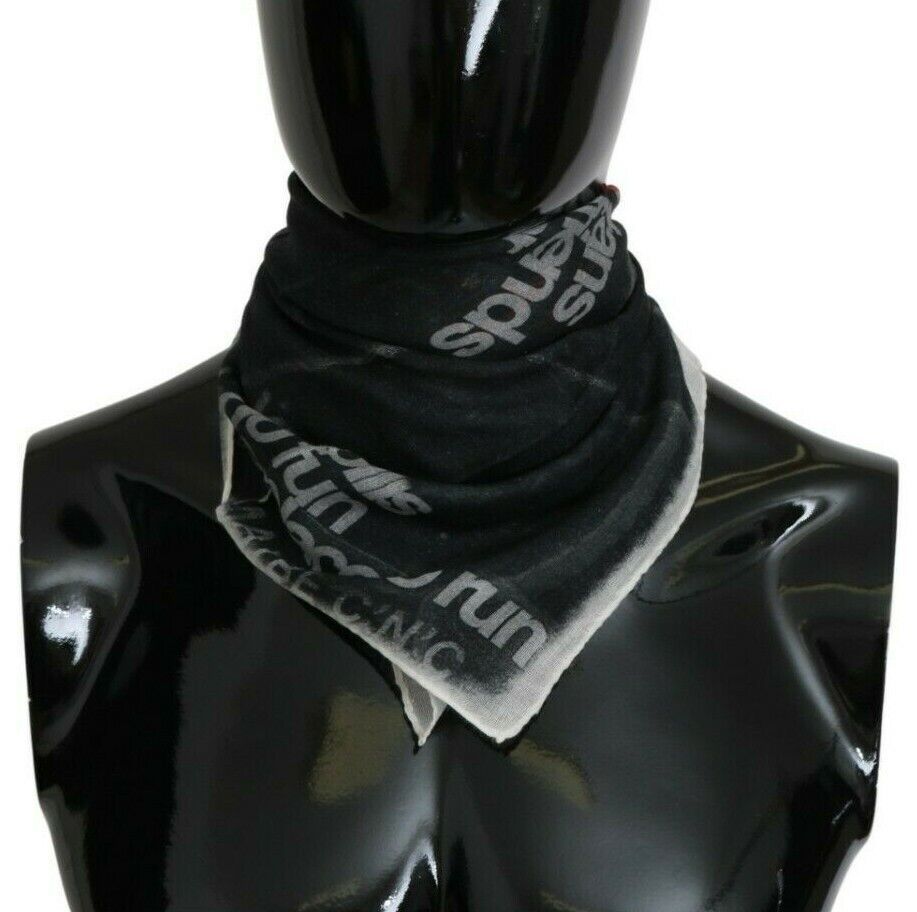 - Monochrome Wool-Blend Scarf Bandana
