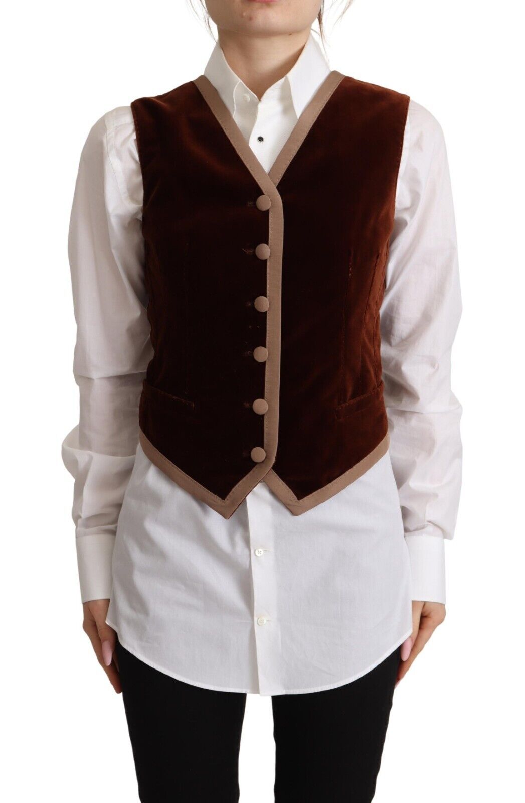 - Elegant Bordeaux Velvet Sleeveless Top