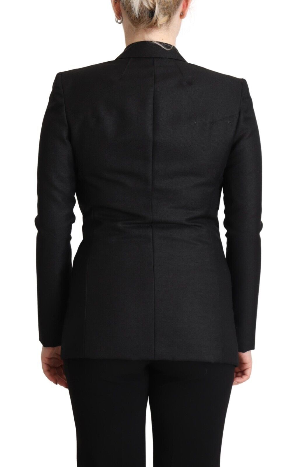 - Elegant Black Double-Breasted Blazer
