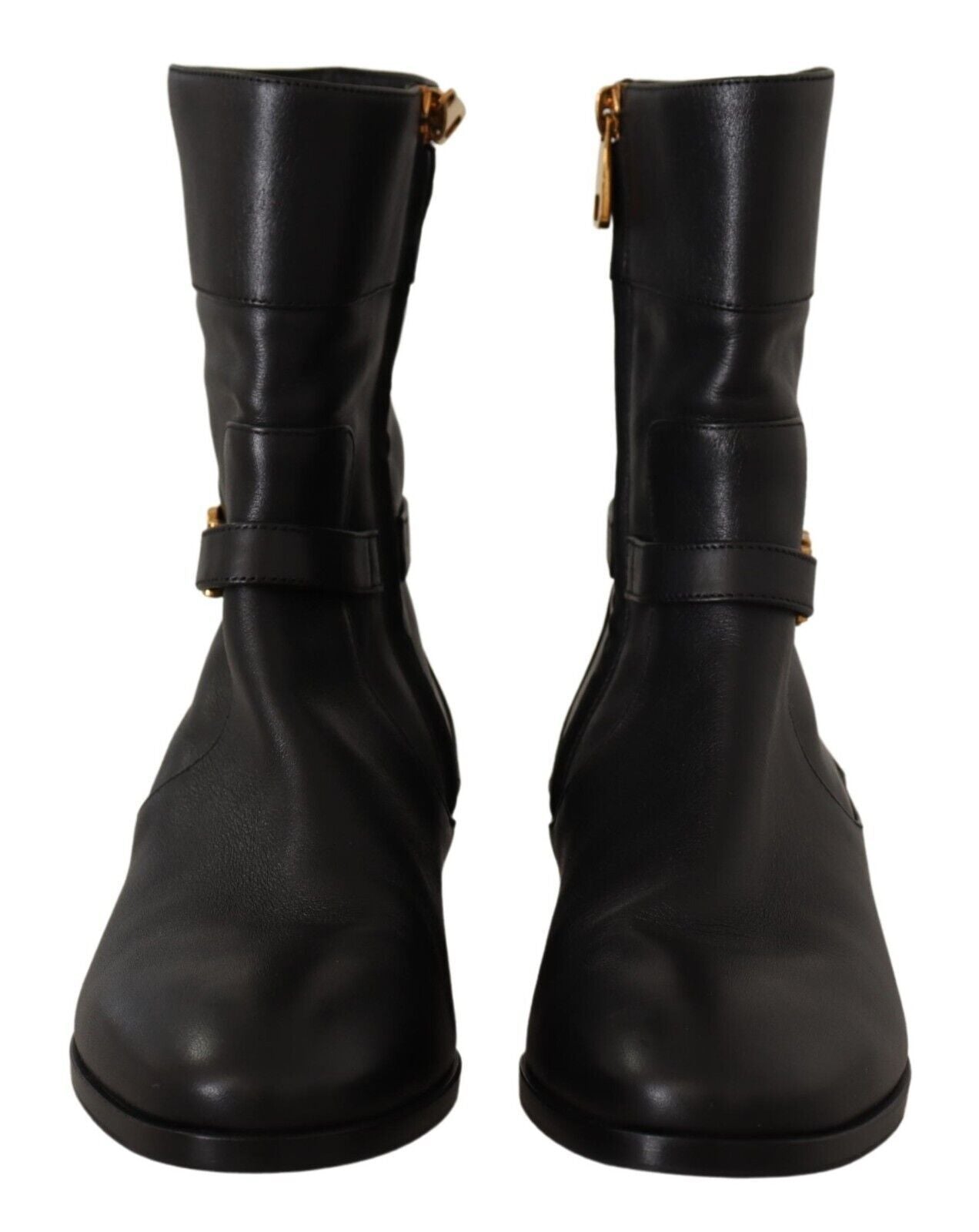 - Elegant Leather Biker Boots