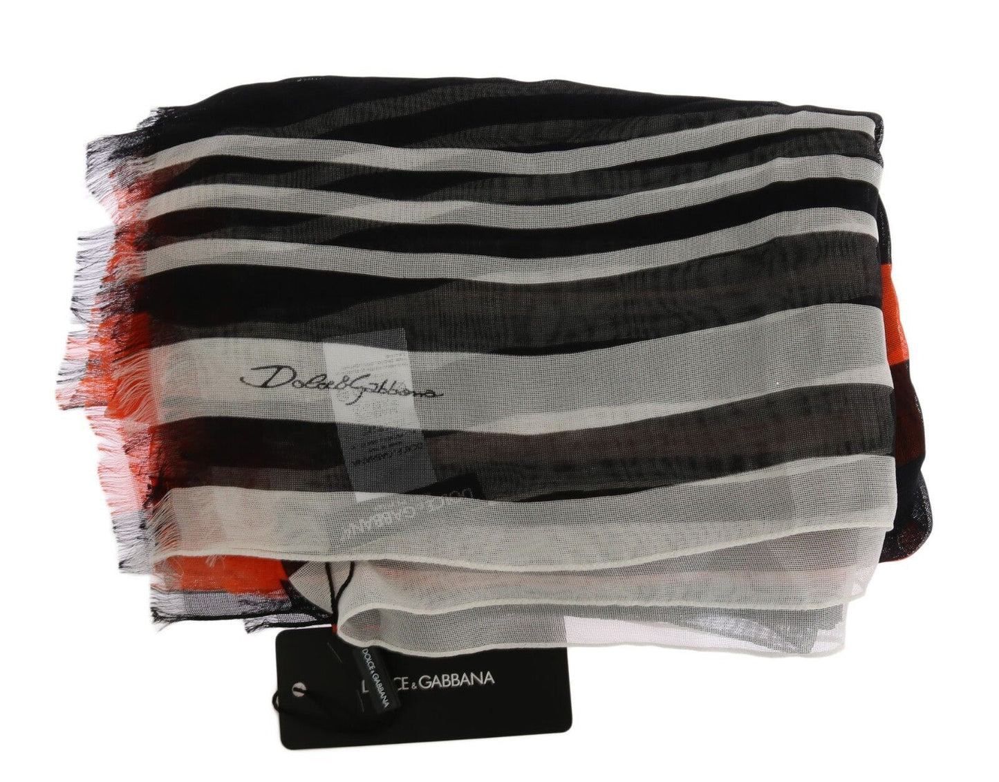 - Elegant Multicolor Silk Fringed Scarf