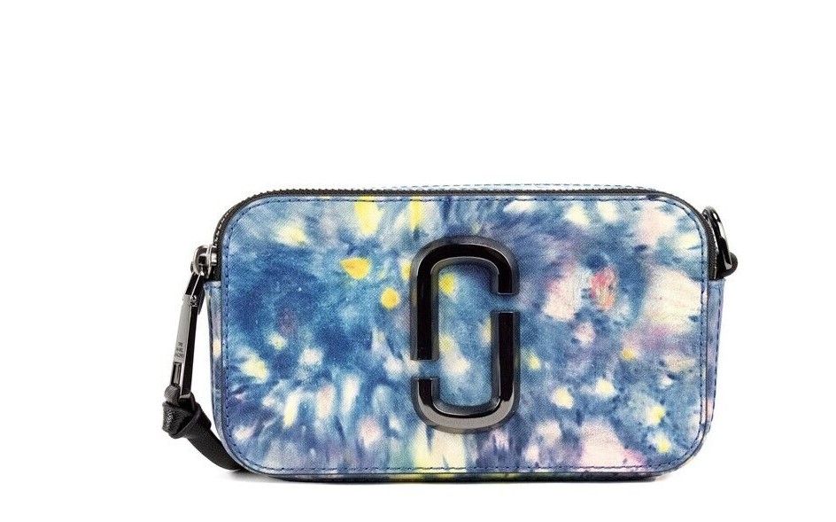 - The Snapshot bag Watercolor Blue Printed Leather Shoulder Bag Purse