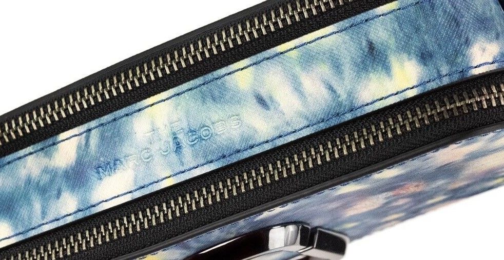 - The Snapshot bag Watercolor Blue Printed Leather Shoulder Bag Purse