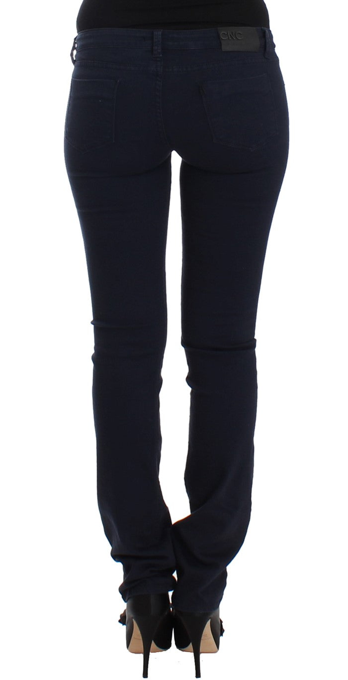 - Chic Blue Straight Leg Denim Delight