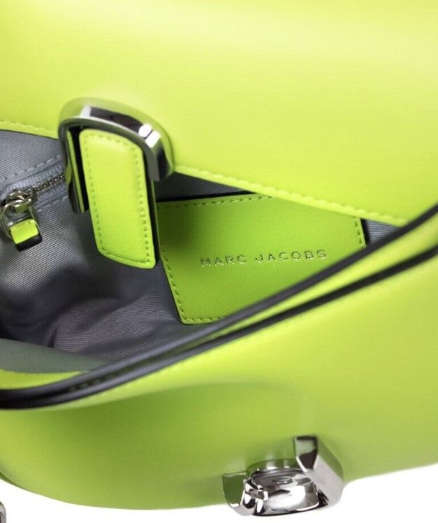 - The J Marc Green Glow Smooth Leather Shoulder Crossbody Handbag