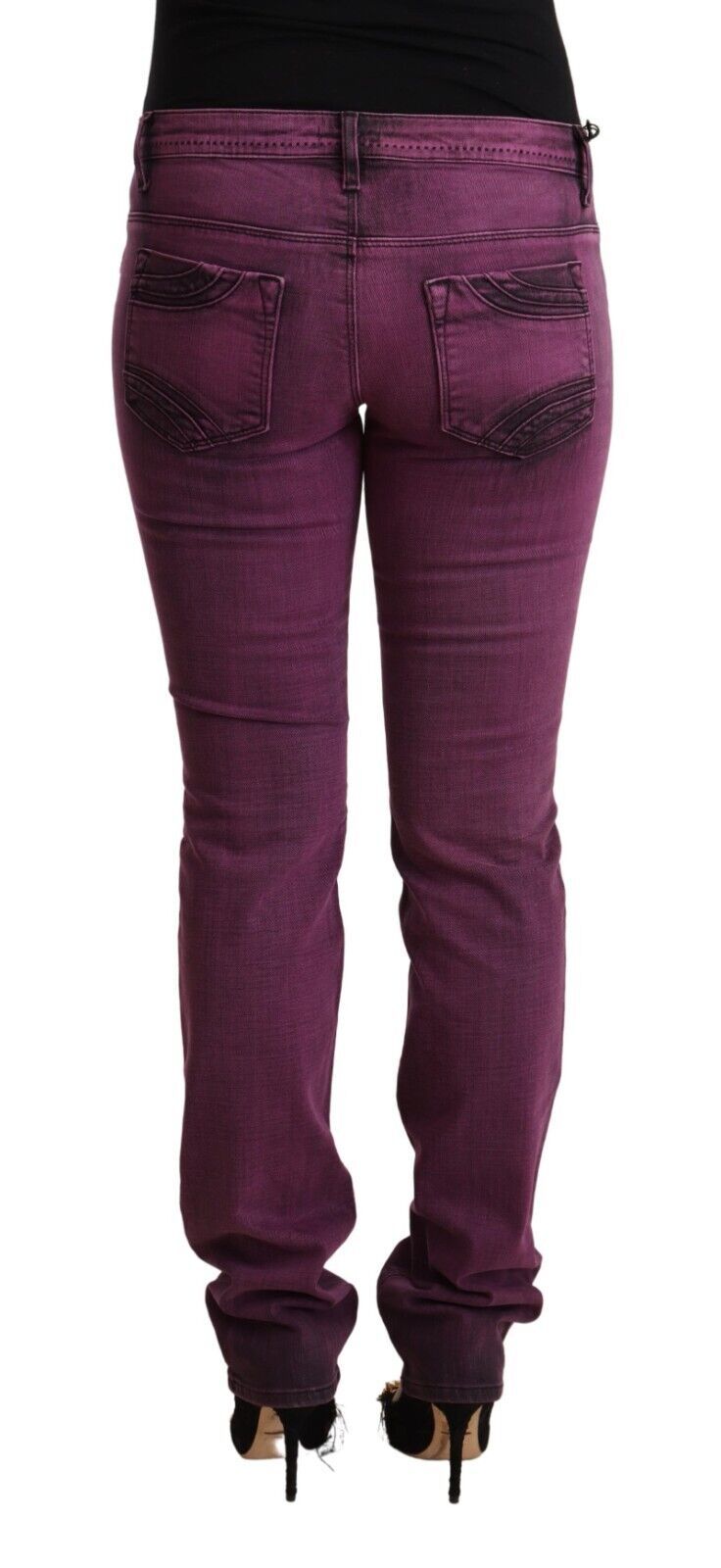 - Elegant Purple Slim Fit Denim Jeans