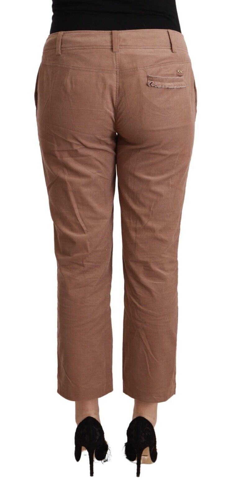 - Chic Tapered Cropped Mid Waist Pants