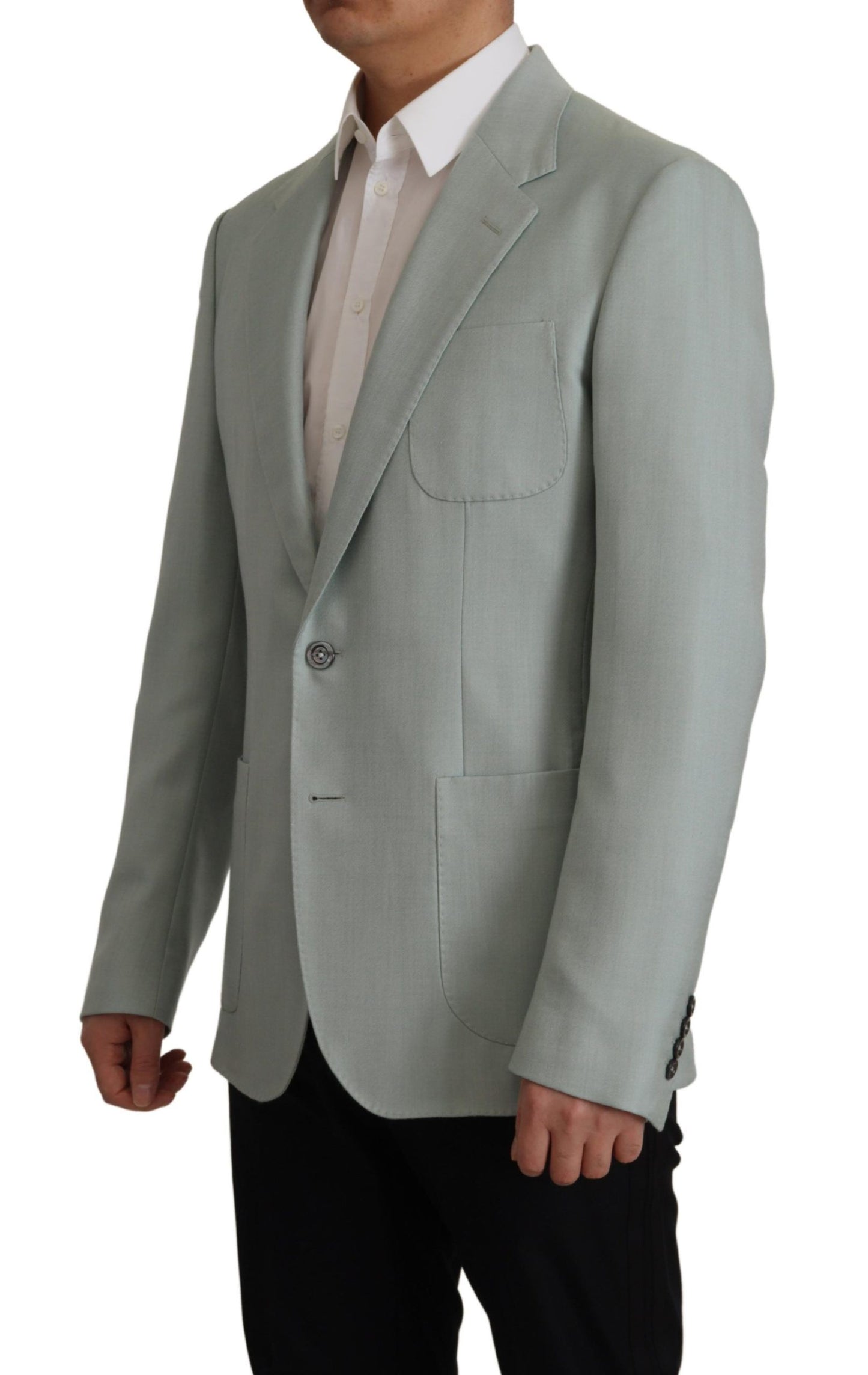 - Elegant Slim Fit Cashmere Silk Blazer Jacket