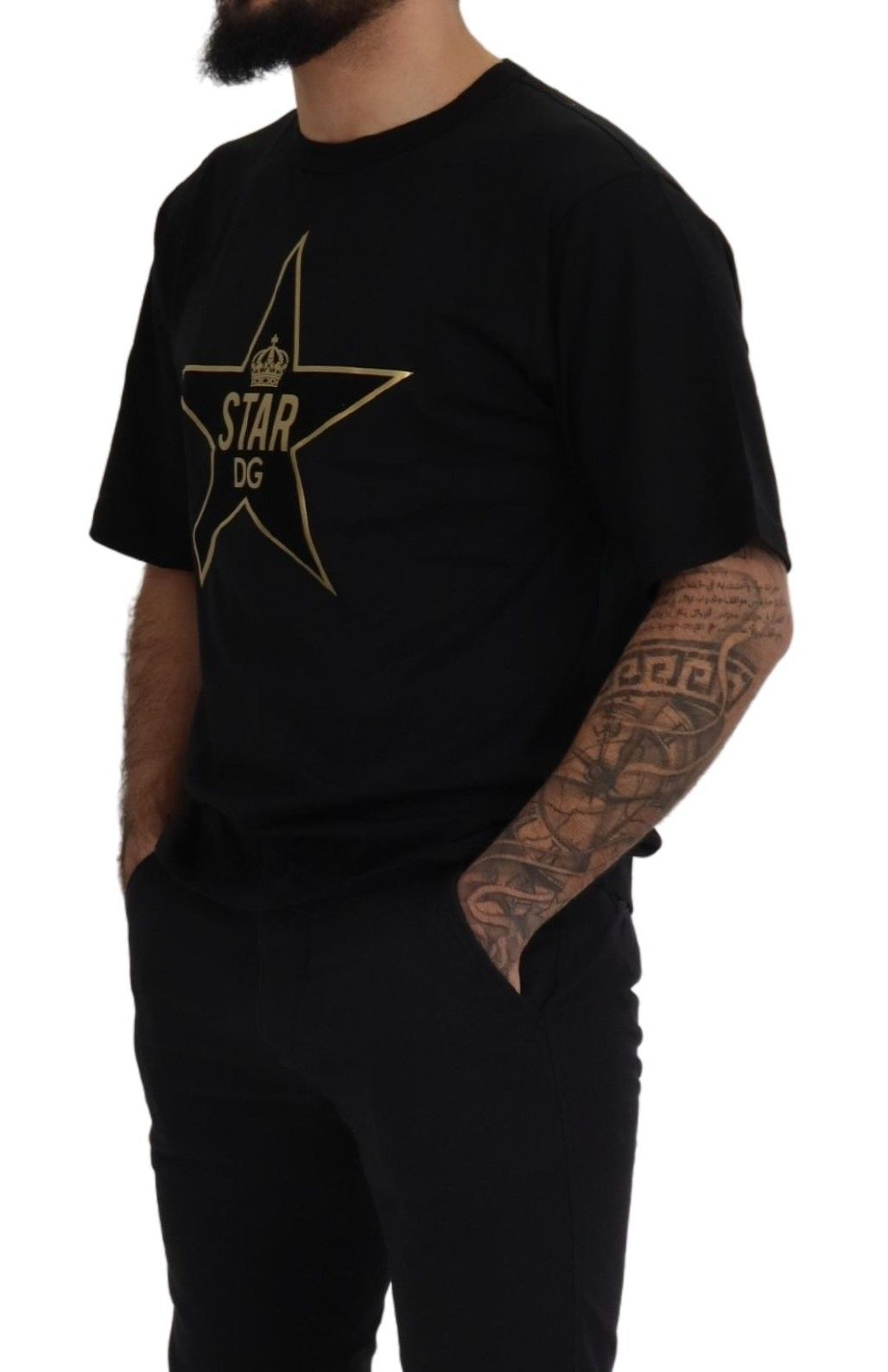 - Gold Star DG Emblem Crewneck Tee