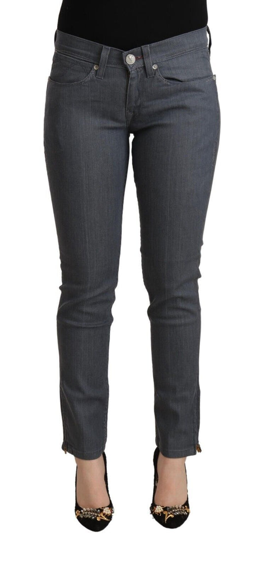 - Chic Slim Fit Grey Denim Delight
