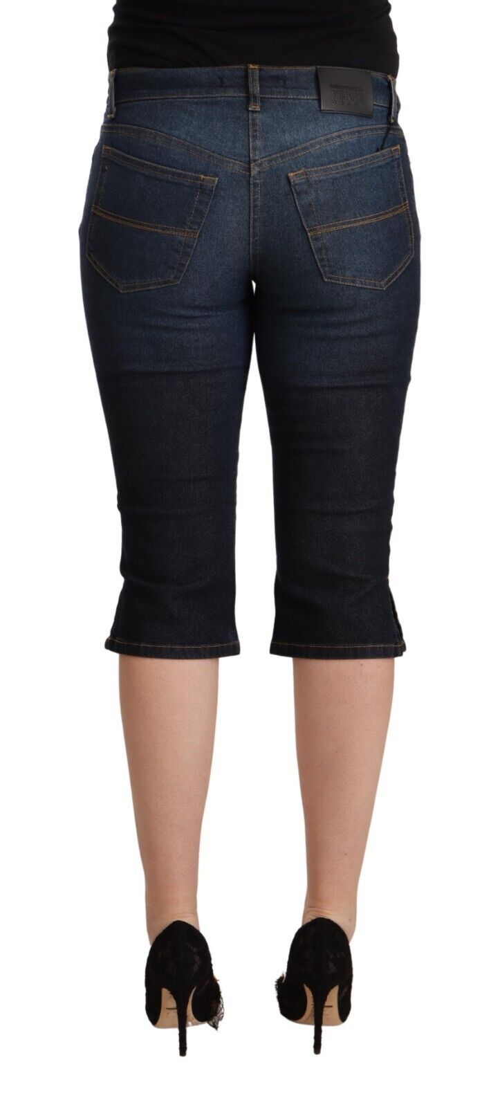 GF Ferre Low Waist Capri Denim Pants - Stylish Comfort for Effortless Chic