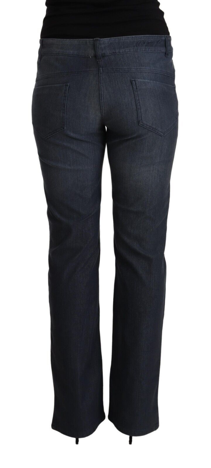 MARGHI LO' Dark Blue Straight Cut Jeans