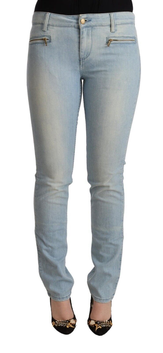 - Elegant Slim Fit Cotton Blend Jeans