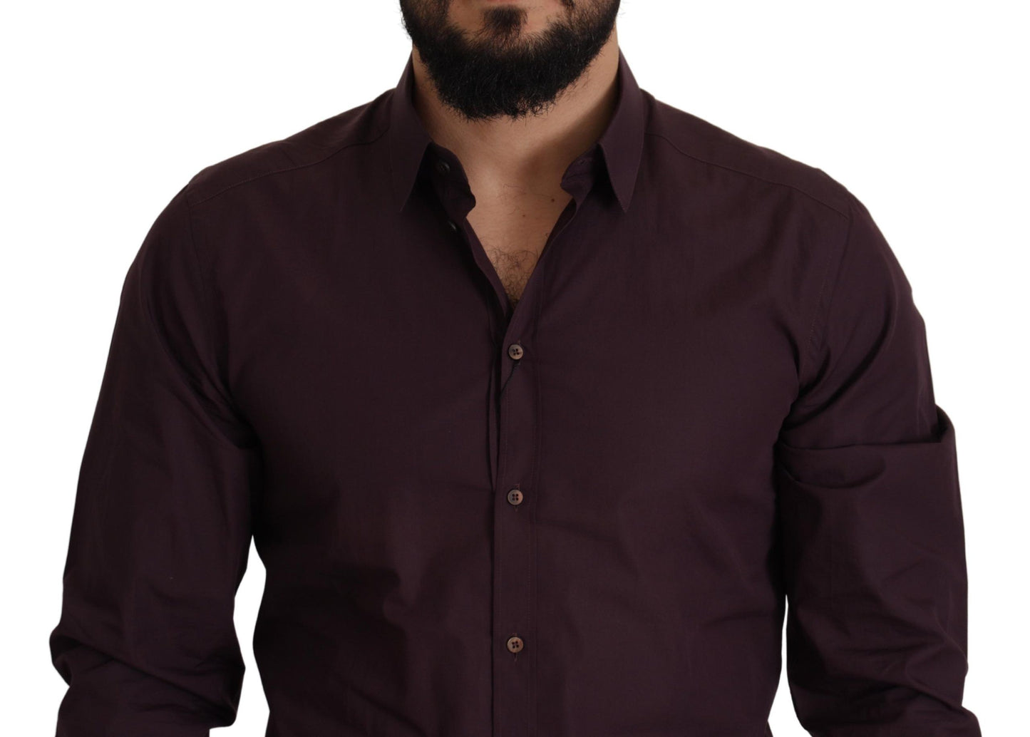 - Regal Purple Slim Fit Dress Shirt