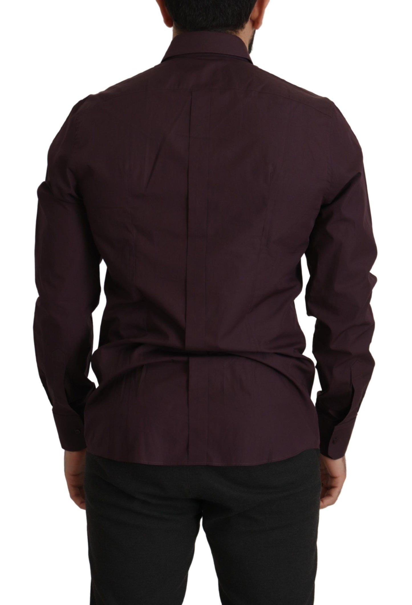 Regal Purple Slim Fit Dress Shirt by Dolce & Gabbana