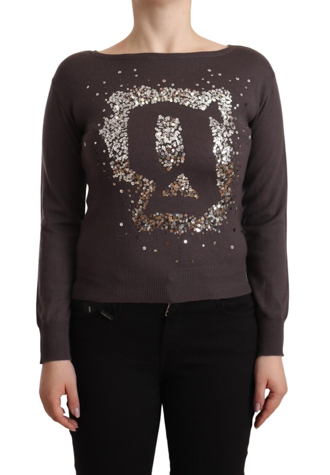 - Elegant Wool Long Sleeve Sweater