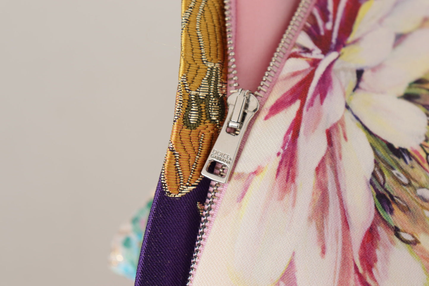 Patchwork Elegance Silk Blend Dress by Dolce & Gabbana