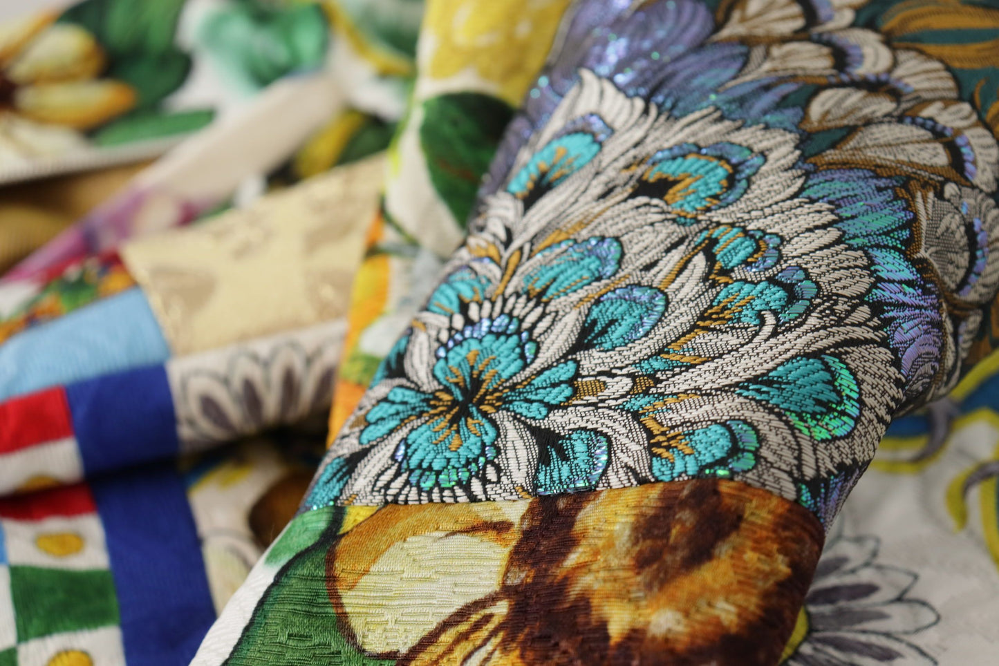 - High Waist Maxi Skirt with Sicilian Patterns