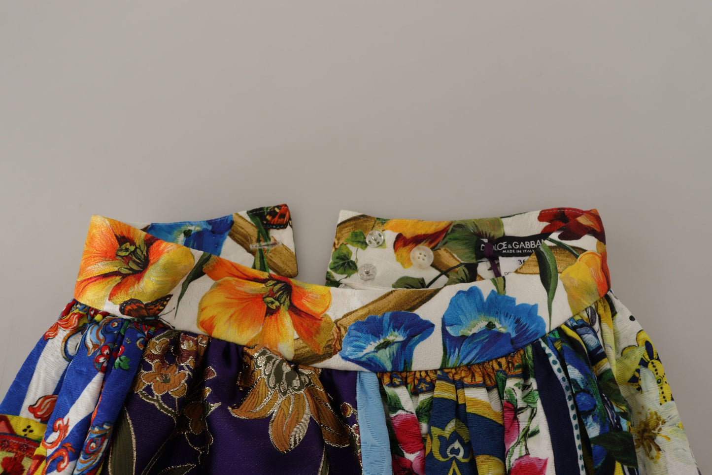 - High Waist Maxi Skirt with Sicilian Patterns