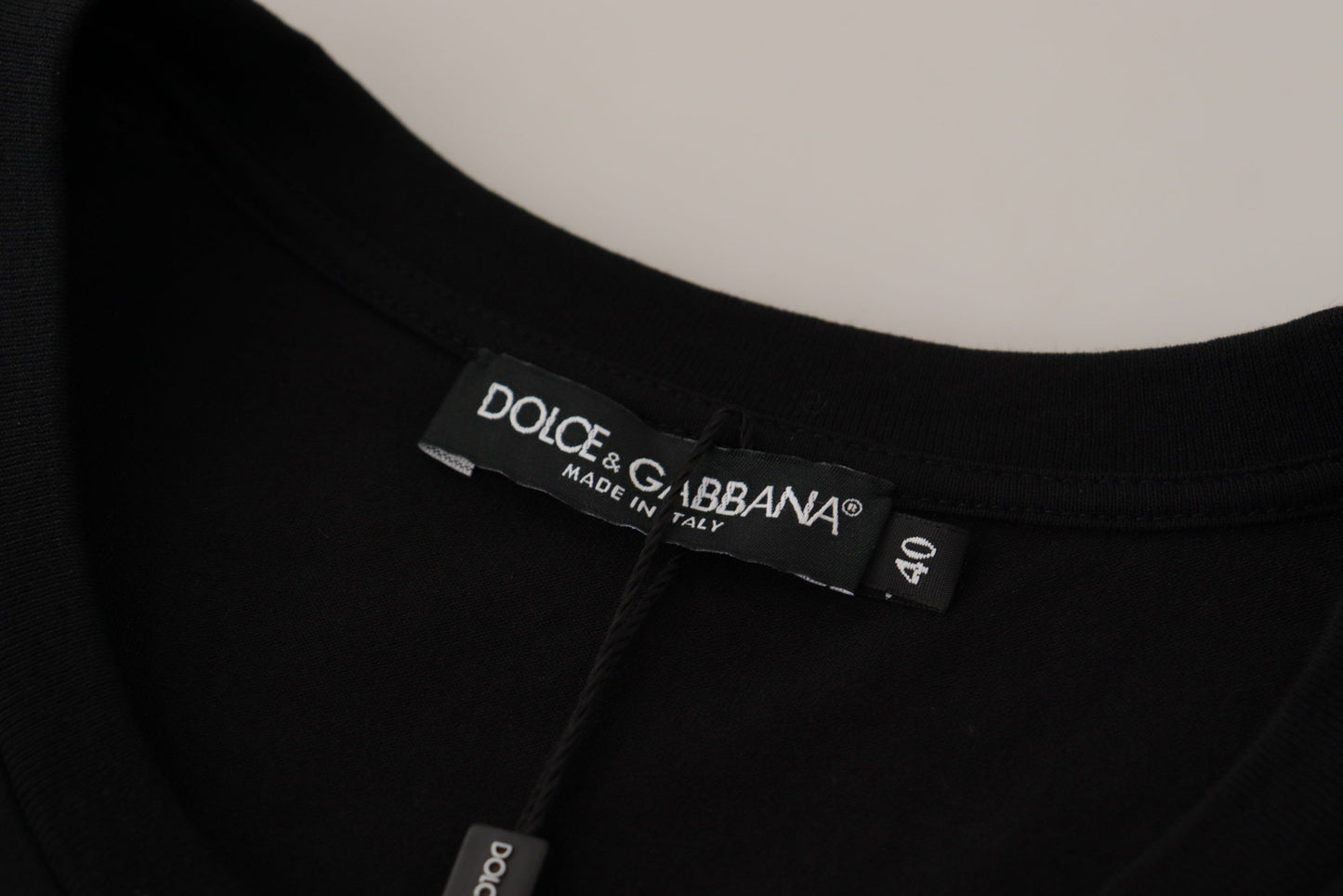 - Chic Black Logo Cotton Tee for Women