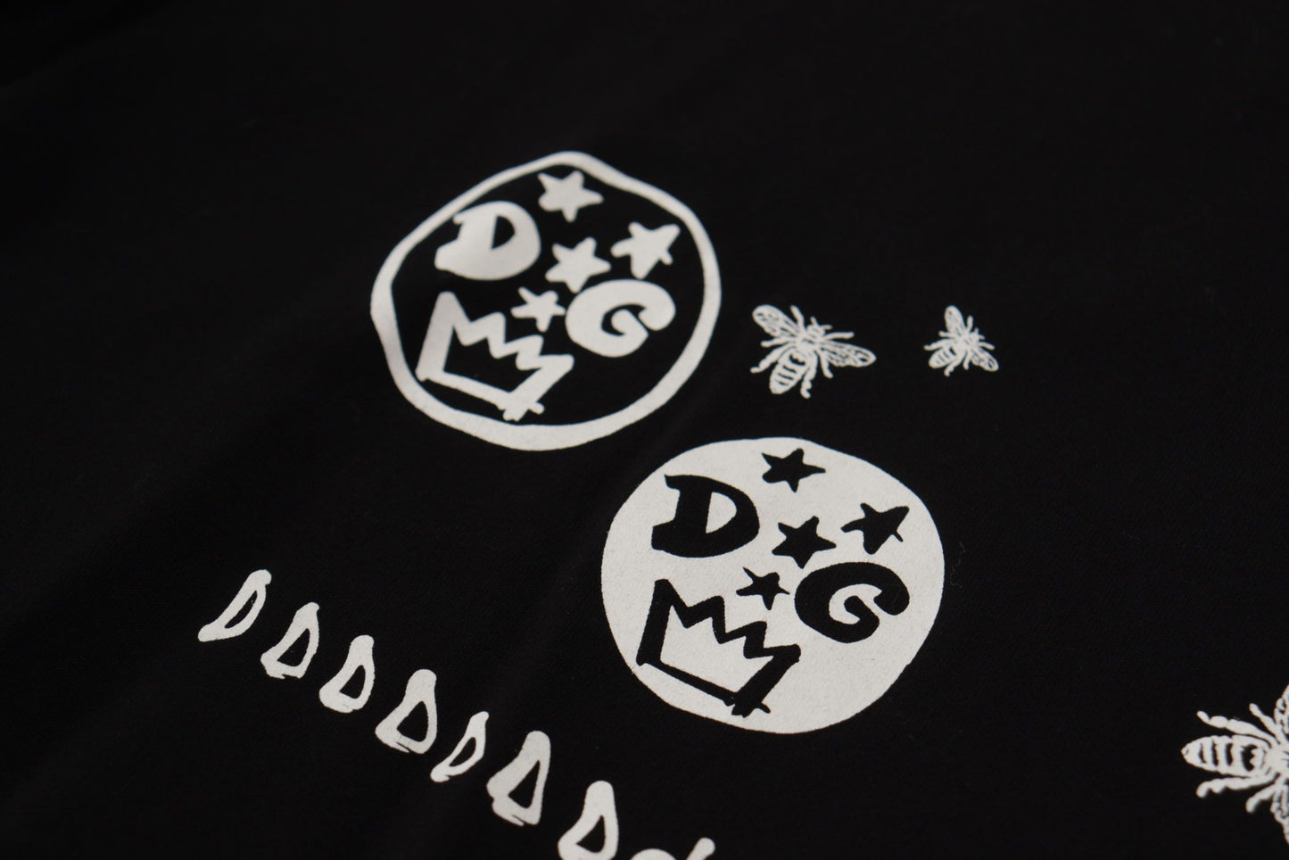 - Chic Black Logo Cotton Tee for Women
