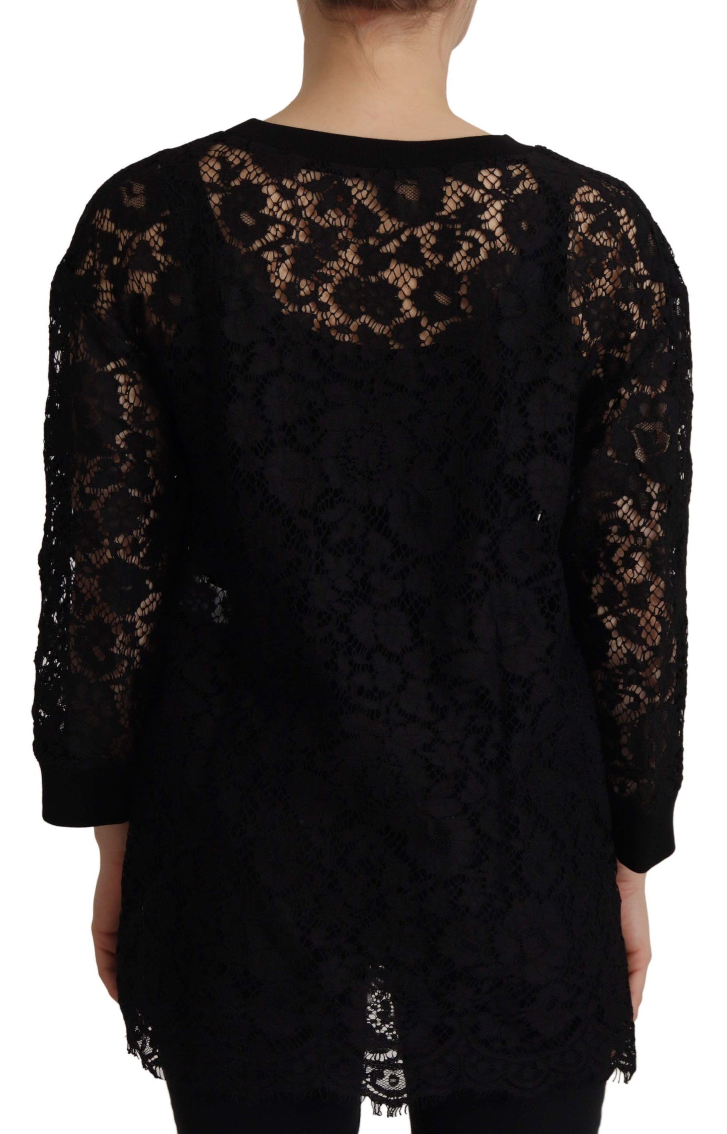 - Elegant Black Long Sleeve Blouse Top
