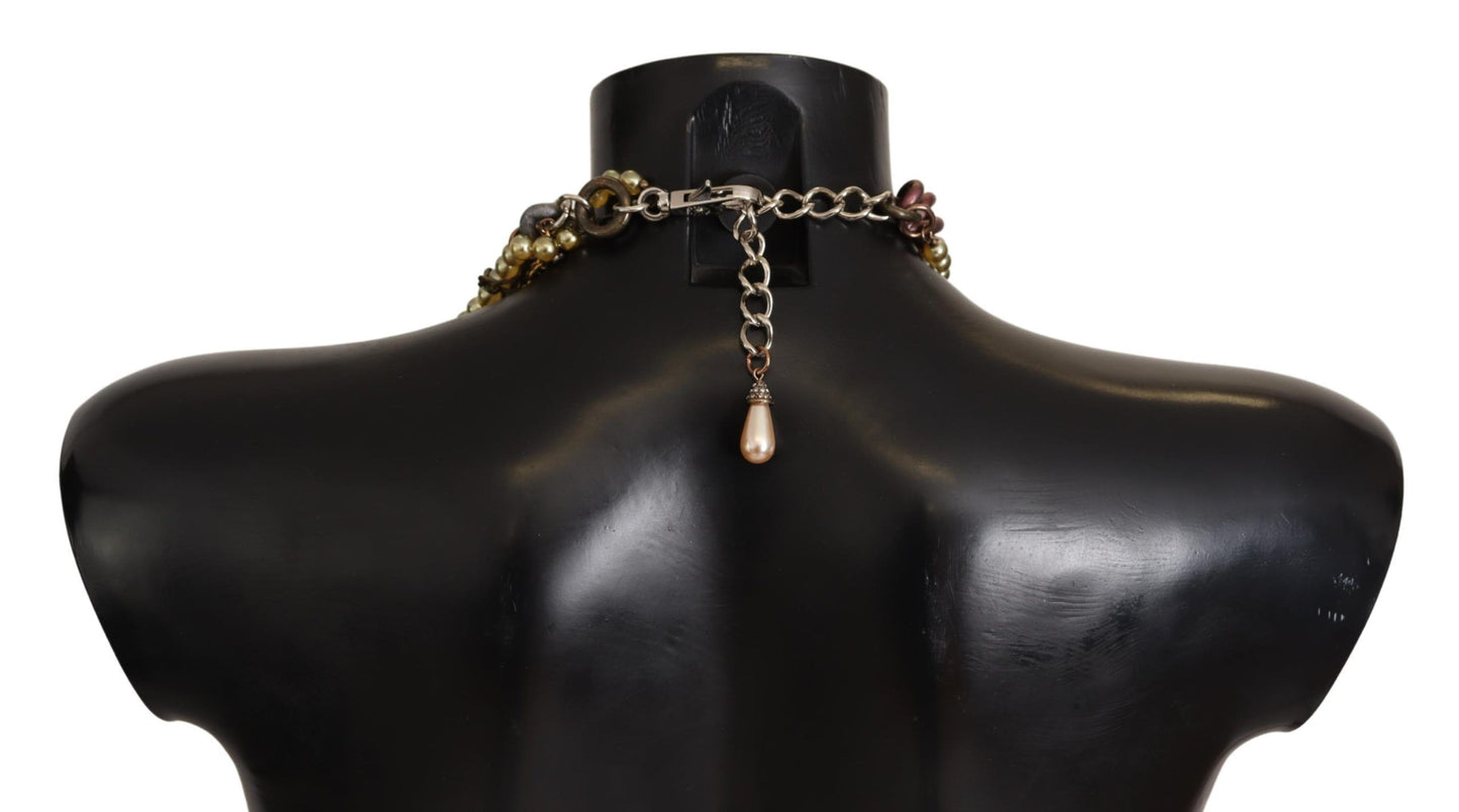 - Sicilian Elegance Gold-Tone Statement Necklace