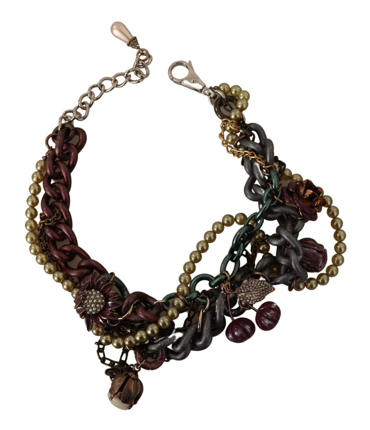 - Sicilian Elegance Gold-Tone Statement Necklace