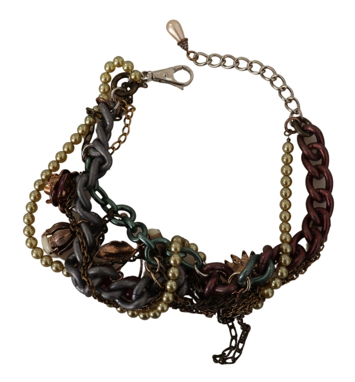 - Sicilian Elegance Gold-Tone Statement Necklace