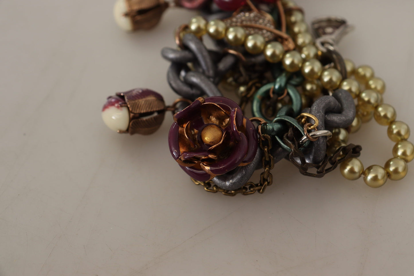 - Sicilian Elegance Gold-Tone Statement Necklace